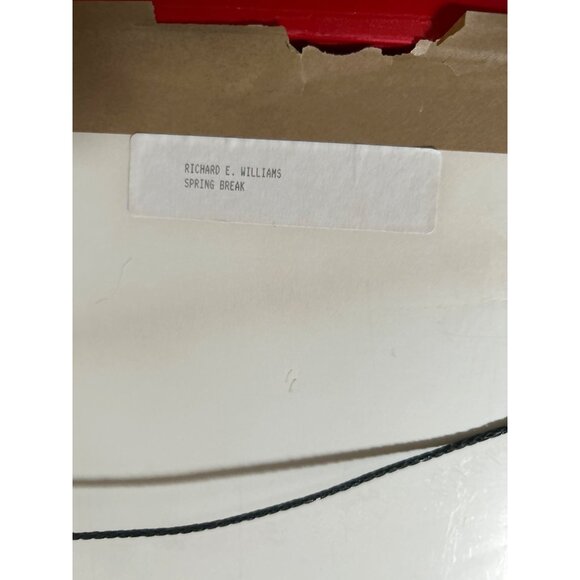 Richard E. Williams Retro 90's Red Framed Beach Boats Artist Signed Lithograph - Picture 10 of 16